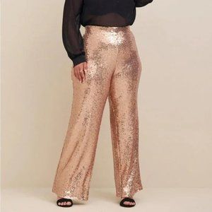 NWT Torrid Wide Leg Sequin High-Waisted Pants Sz 6x